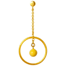 LU - Topping Short Loop Ball Gold Plt  (1369-LL39)