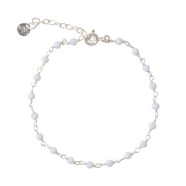 BS - Harmony Blue Lace Agate Silver Bracelet (AW22599)