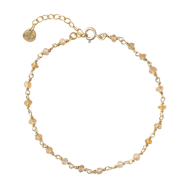 BS - Harmony Citrine Silver Gold Plated Bracelet (AW23099)