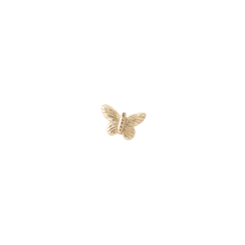 BS - Butterfly Sterling Silver Gold Plated Earring (AW26007)