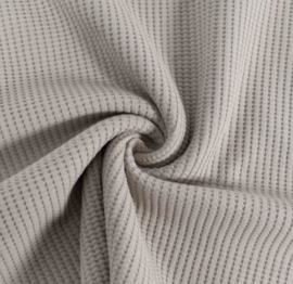 1076. Tricot wafelstof zand