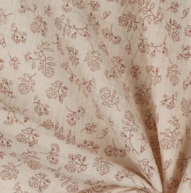 1158. Hydrofiel beige bloemen