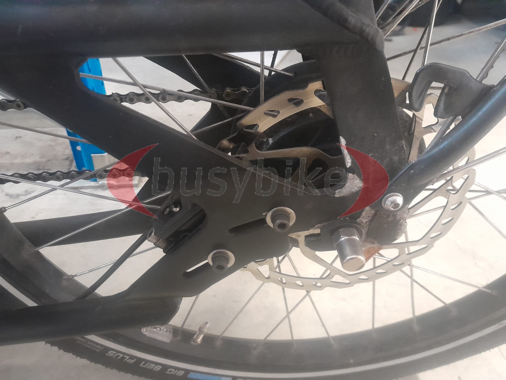 Urban Arrow Schijfrem Adapter ACHTER  Model Frame voor 2019)
