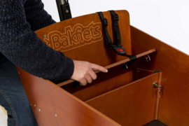 Bakfiets.nl kastje onder de zitbank voor Cargobike SHORT en LONG