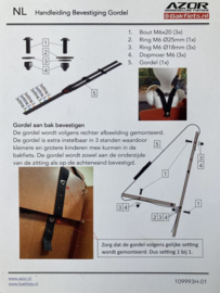 Bakfiets.nl Magnetic 3-Point Belt for Bakfiets.nl