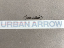 Urban Arrow Sticker PEARL grey BIG for the black Urban Arrow
