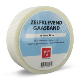 Technotape Gaasband Indoor - Zelfklevend wit 48 mm x 90 M