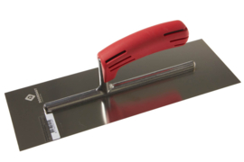 DOORDAGT BASIC-Line Spaan 330 x 120 mm. RVS met rode SOFT handgreep
