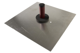 Spaarbord Aluminium 30 x 30 cm. Inclusief handvat