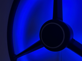 LED 3 spoke steeringwheel black