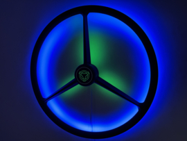 LED 3 spoke steeringwheel black