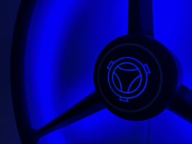 LED 3 spoke steeringwheel black