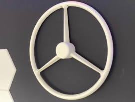 Decorative 3 spoke steering wheel