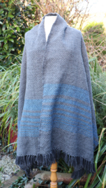 omslag doek diamantkeper grijs/blauw 80x195