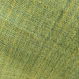 omslag doek  groen met geel 80x170