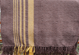 omslag doek   bruin met geel 80x170