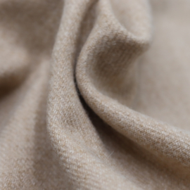 2/2 twill beige wol per 50cm
