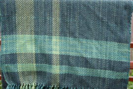 omslag doek   groen/grijs 70x180