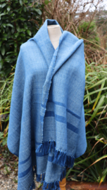 omslag doek  blauw/licht blauw 80x185
