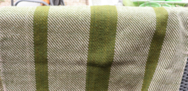 omslag doek  groen/beige  70x170