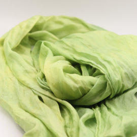 Zijden sjaal  groen 180x45