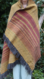 omslagdoek geel/rood 85x190
