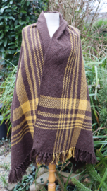 shawl brown and yellow