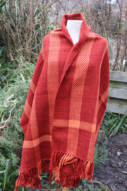 omslag doek  rood/oranje  64x185