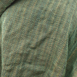 omslag doek   groen met bruin 80x170