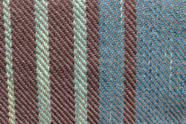 omslagdoek bruin met groen 85x180