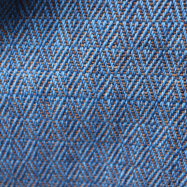 shawl bleu / light brown