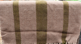 omslag doek  groen/beige   70x185