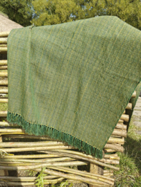 omslag doek  groen met geel 80x170