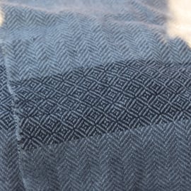 omslag doek  2 kleurig grijs  extra breed