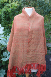 omslagdoek rood groen 60x160