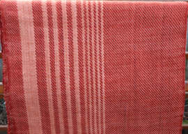 omslag doek  rood/zalm  75x190
