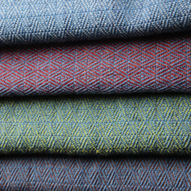 shawl bleu / light brown