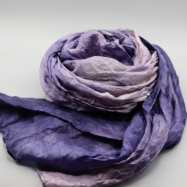 Zijden sjaal paars 45x180
