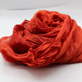 Silk scarf  light red 90x90