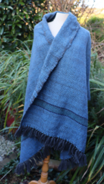 omslag doek diamantkeper blauw/petrol 80x180