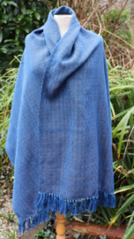 omslag doek  blauw/bruin 80x185