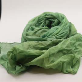 Zijden sjaal groen 5x180