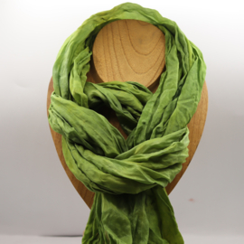 Zijden sjaal groen 45x180