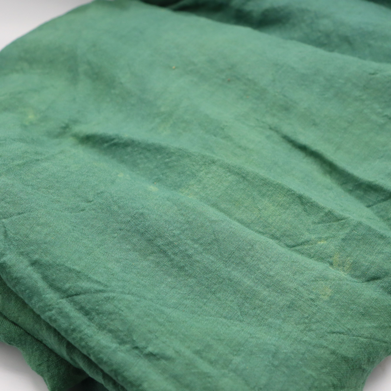 dunne wol groen Etamine de laine  per 50cm