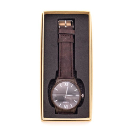 Horloge 'Chocolade bruin'