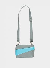 Susan Bijl the new bum bag grey & key blue small