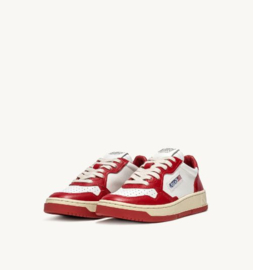 Autry WB02 medalist low leather white/ red