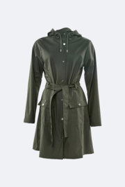 Rains curve jacket green