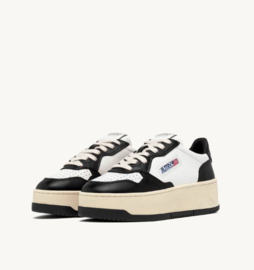 Autry WB01 medalist platform black/ white leather
