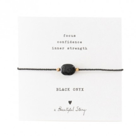 A beautiful story Black onyx armband